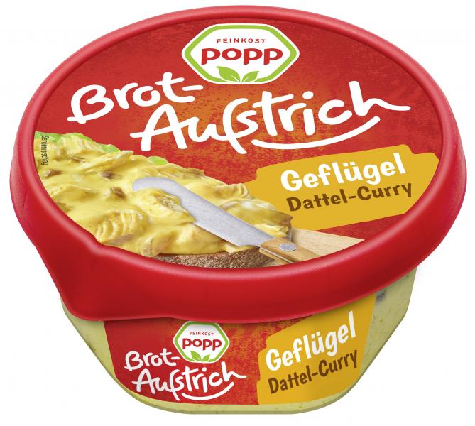 Popp Brotaufstrich Geflügelsalat Dattel-Curry