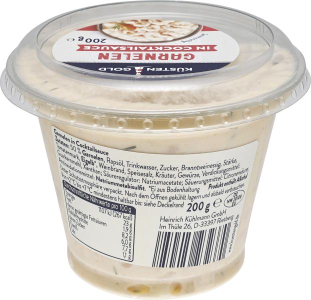 Küstengold Garnelen in Cocktailsauce