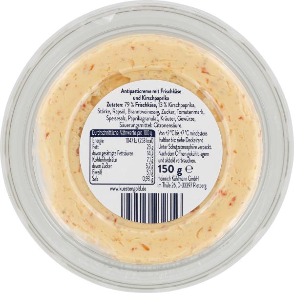 Küstengold Antipasticreme Kirschpaprika