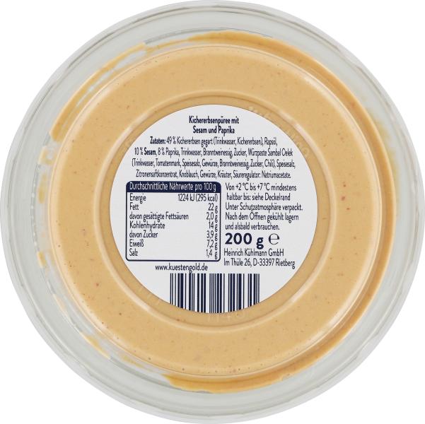Küstengold Hummus pikant