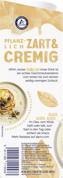 Alpro Sojadrink Himmlicher Vanille Geschmack