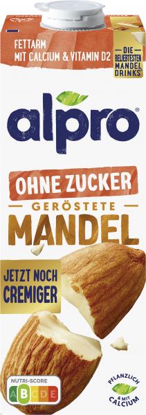 Alpro Mandeldrink ohne Zucker geröstete Mandel