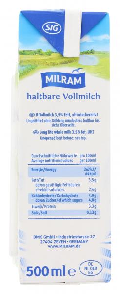 Milram Haltbare Vollmilch 3,5%