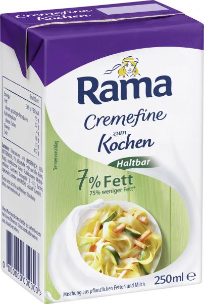 Rama Cremefine zum Kochen Haltbar 7% Fett