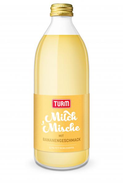 Turm Milch Mische Drink mit Bananengeschmack