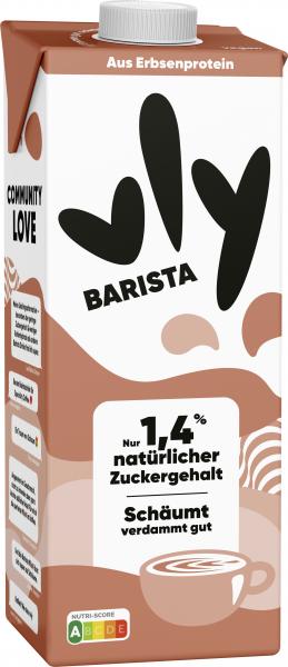 Vly no milk today Barista aus Erbsenprotein
