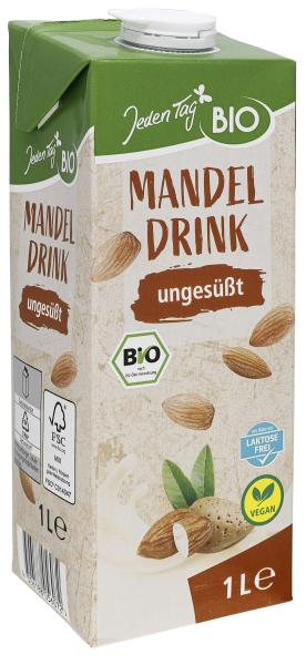 Jeden Tag Bio Mandel Drink ungesüßt