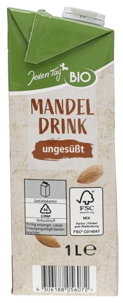 Jeden Tag Bio Mandel Drink ungesüßt