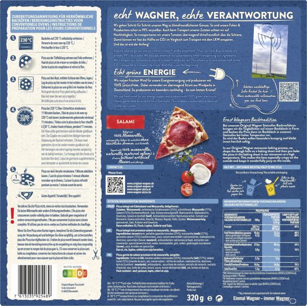 Original Wagner Steinofen Pizza Salami