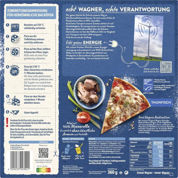 Original Wagner Steinofen Pizza Thunfisch