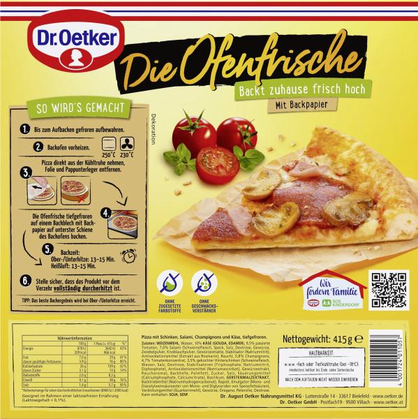 Dr. Oetker Die Ofenfrische Pizza Speciale