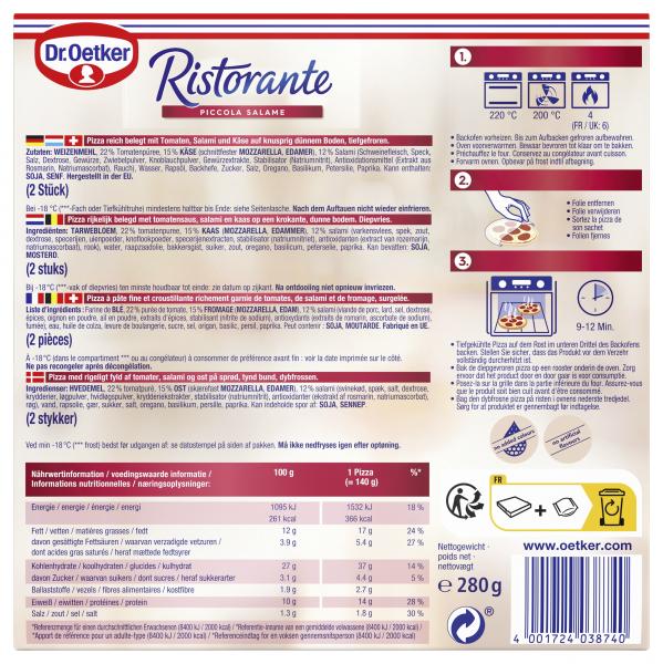 Dr. Oetker Ristorante Piccola Pizza Salame