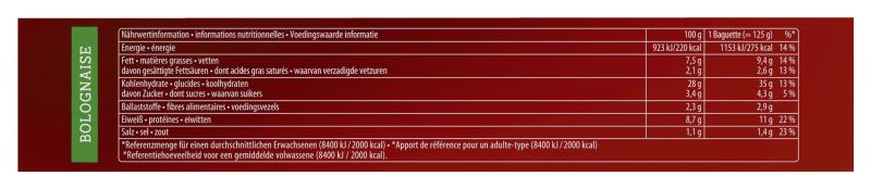 Dr. Oetker Bistro Baguette Bolognaise