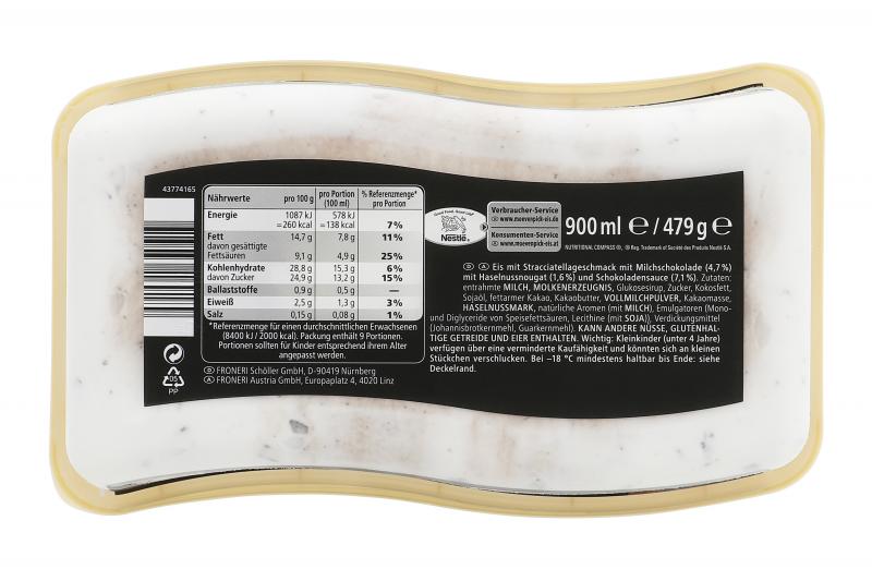 Mövenpick Eis Stracciatella Familienpackung