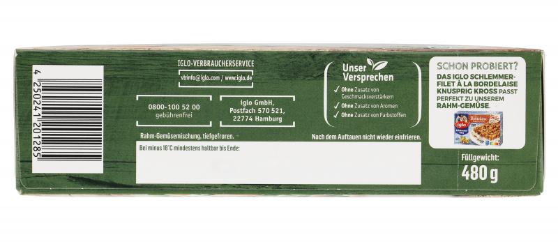 Iglo Rahm-Gemüse Erbsen & Karotten