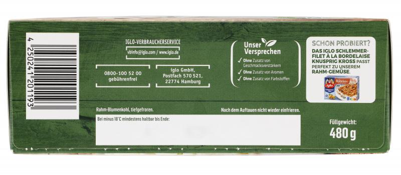 Iglo Rahm-Gemüse Blumenkohl