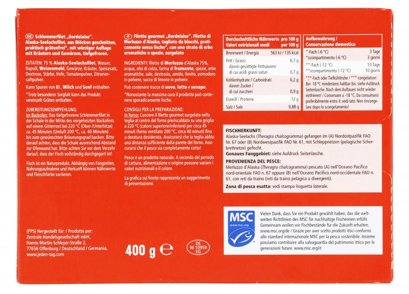 Jeden Tag Schlemmerfilet Bordelaise