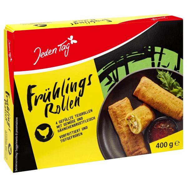 Jeden Tag Frühlingsrollen mit Huhn