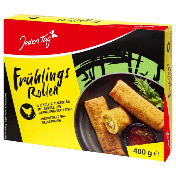 Jeden Tag Frühlingsrollen mit Huhn