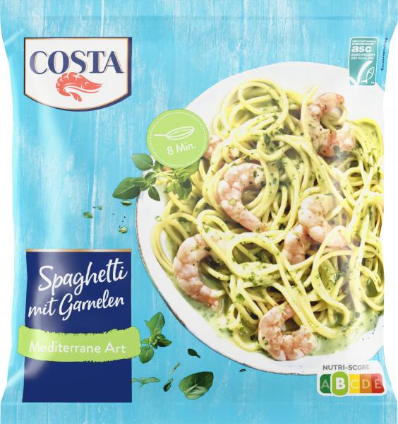 Costa Spaghetti mit Garnelen mediterrane Art