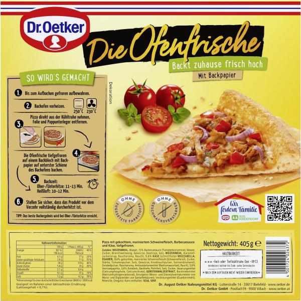 Dr. Oetker Die Ofenfrische Pizza Pulled Pork
