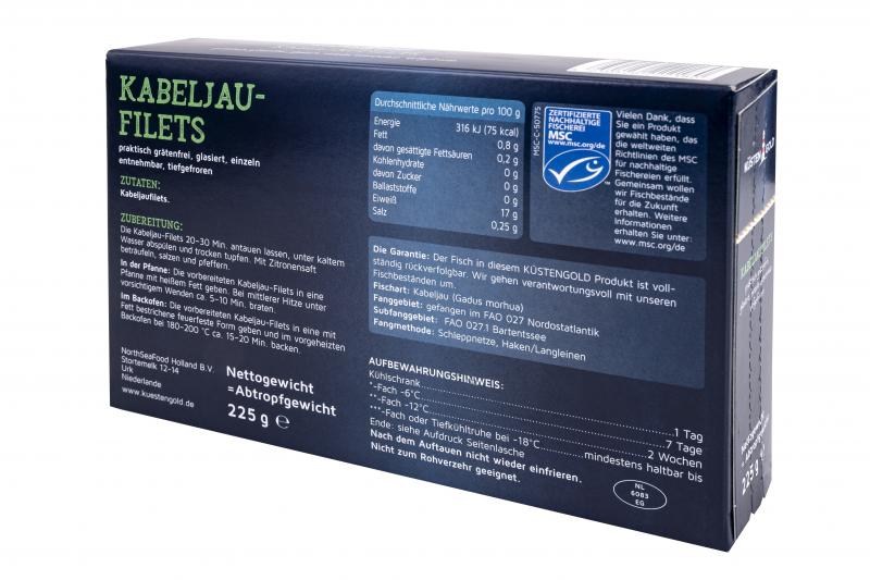 Küstengold Kabeljaufilets