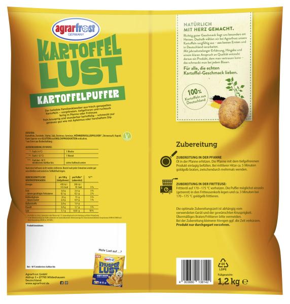 Agrarfrost Kartoffel Lust Kartoffelpuffer