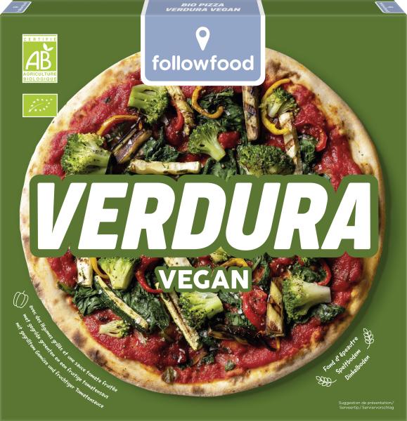 Followfood Pizza Verdura Vegan mit Bio-Dinkelboden