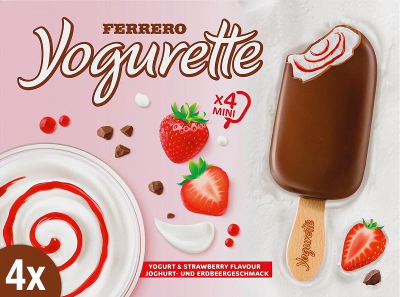 Yogurette Erdbeer Eis Sticks