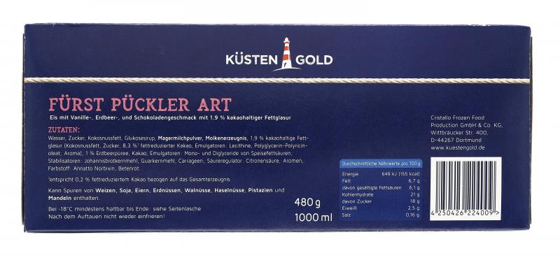 Küstengold Eisrolle Fürst-Pückler-Art