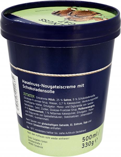 Küstengold Haselnuss-Nougat Eis