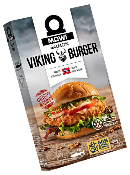 Mowi GGN Lachs Viking Burger crispy & tasty