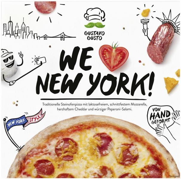 Gustavo Gusto Pizza New York Style Pepperoni Salami