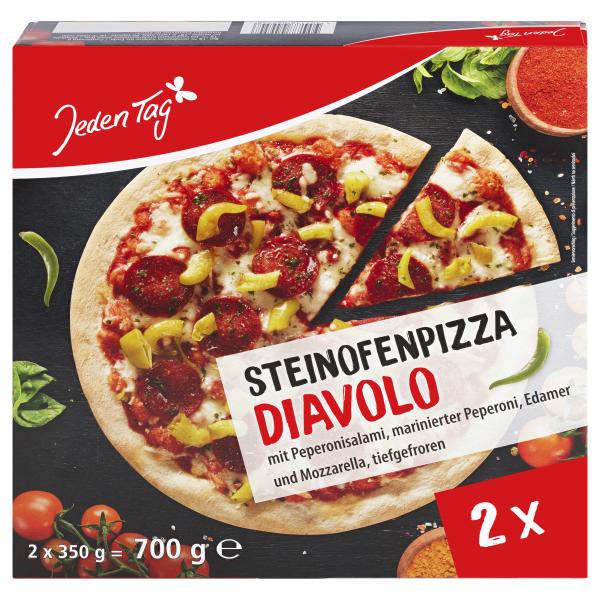 Jeden Tag Steinofenpizza Diavolo 2x350g