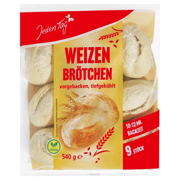 Jeden Tag Weizenbrötchen