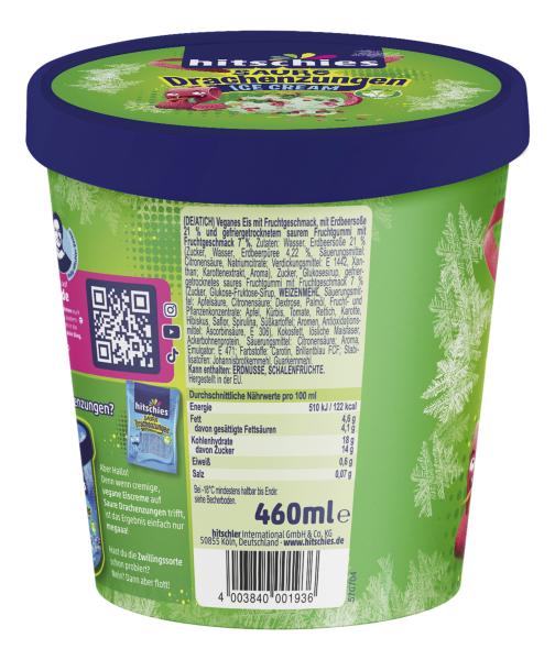 Hitschies Saure Drachenzungen Eis bunte Frucht