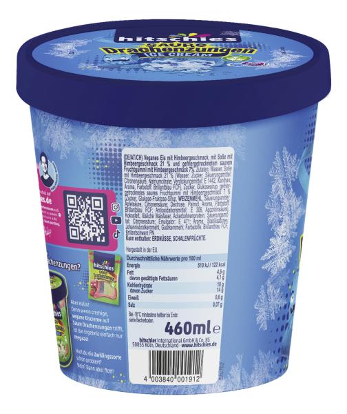 Hitschies Saure Drachenzungen Eis blaue Himbeere