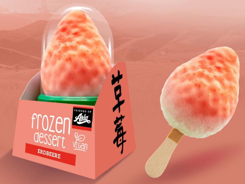 Friends of Asia Frozen Dessert Erdbeere Eis