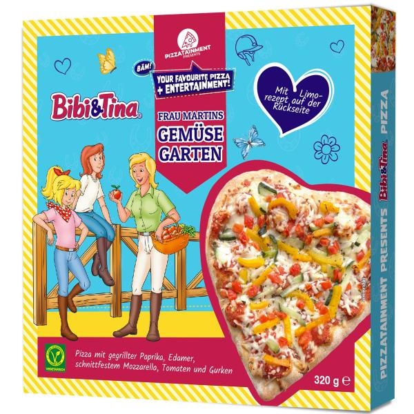 Pizzatainment Bibi & Tina Gemüse Herzpizza