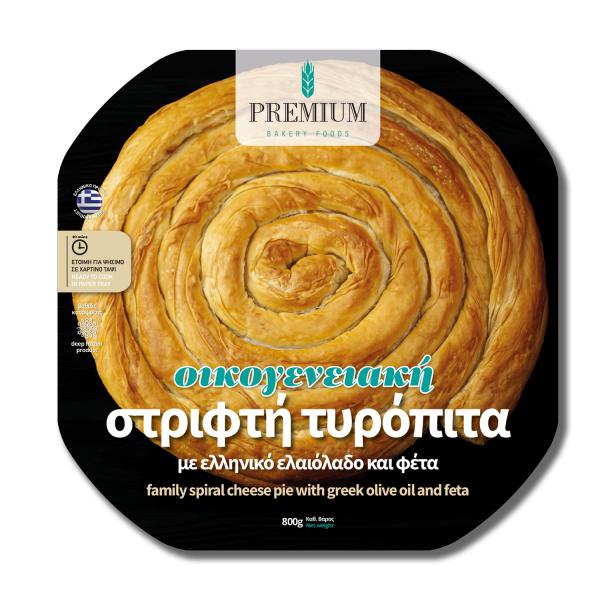 Premium Bakery Foods Gedrehte Blätterteigrolle mit Feta