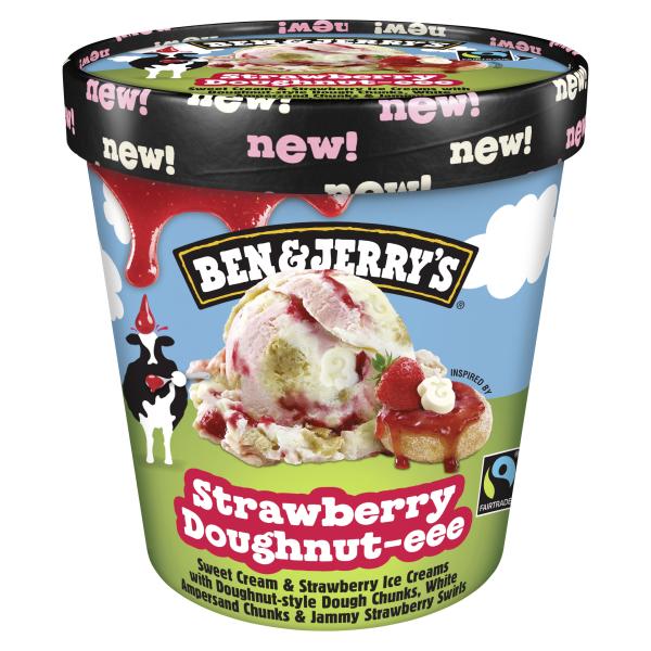 Ben & Jerrys Strawberry Doughnut
