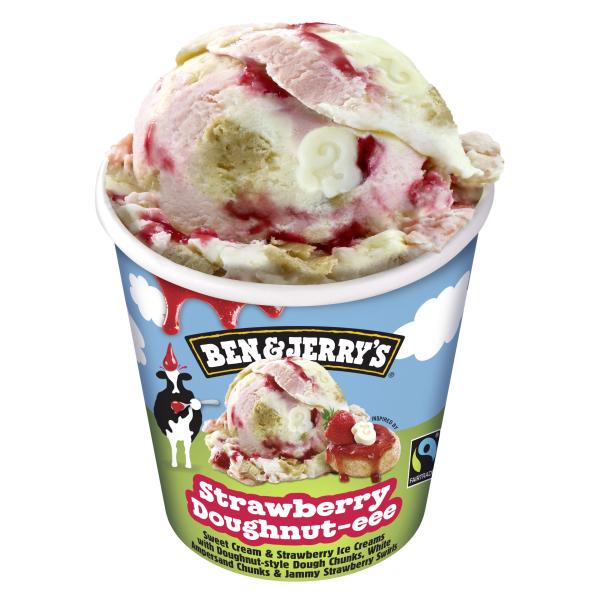 Ben & Jerrys Strawberry Doughnut