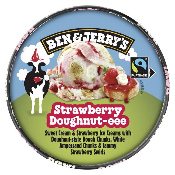 Ben & Jerrys Strawberry Doughnut
