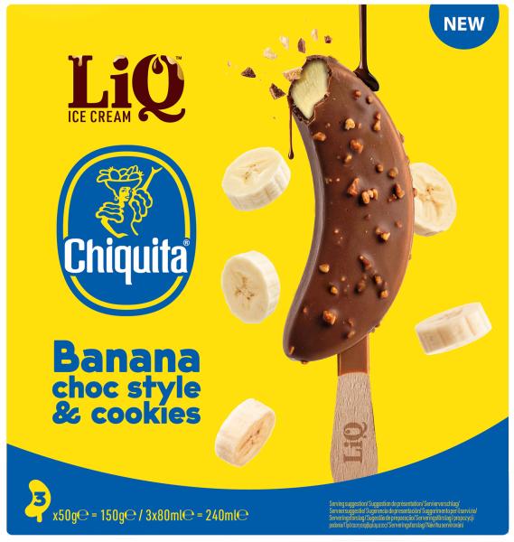 Chiquita Banana Choc Style & Cookies Stiel-Eis