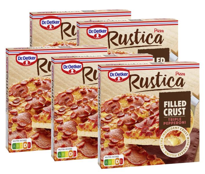 Dr. Oetker Pizza Rustica Filled Crust Triple Pepperoni