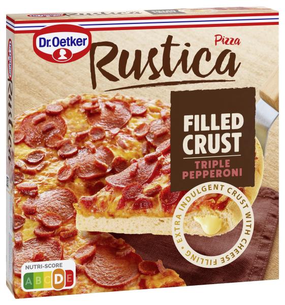 Dr. Oetker Pizza Rustica Filled Crust Triple Pepperoni