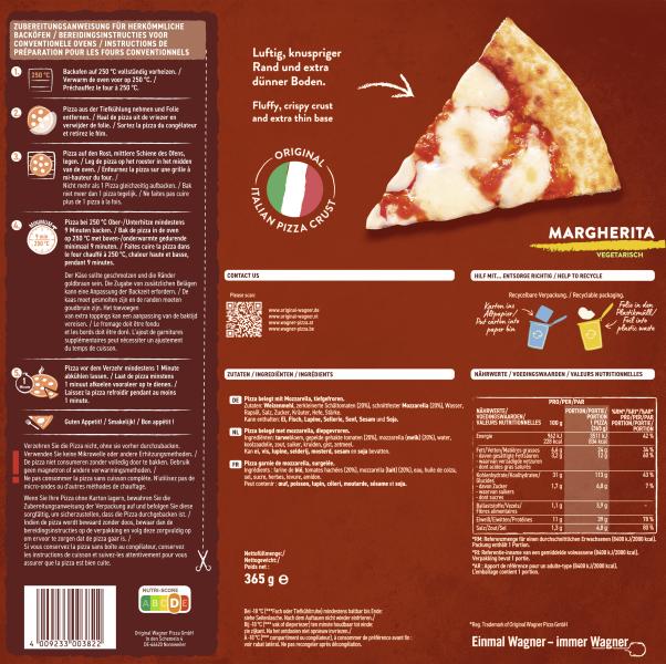 Original Wagner Pizzeria Style Margherita