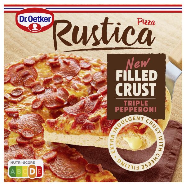Dr. Oetker Pizza Rustica Filled Crust Triple Pepperoni