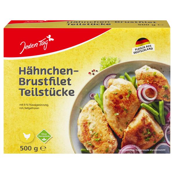 Jeden Tag Hähnchen-Brustfilet Teilstücke gewürzt