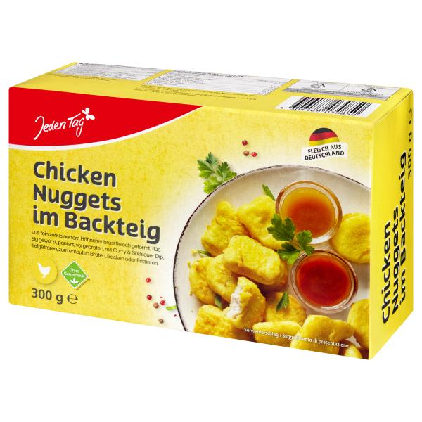 Jeden Tag Chicken Nuggets im Backteig